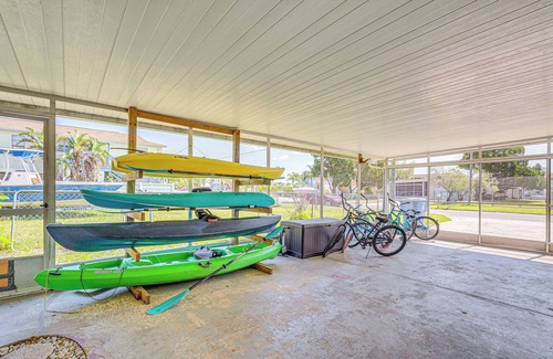 Spring Hill Cottage | Waterfront Hernando Beach Home w/Dock & Hot Tub!