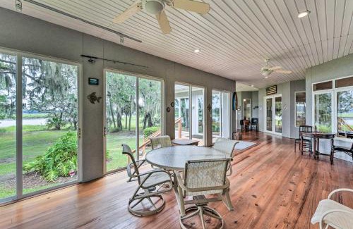 Okatie House | Waterfront Home with Shared Dock on Okatie River