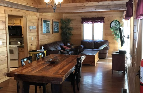 Rockwood Cabin | Waterfront Log Cabin With Private Dock And Game Room