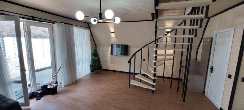 Qusar Ski Chalet | White A-frame