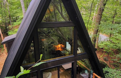 Abbeville Cottage | Wilewood A-Frame nSecluded/RomanticnHot Tub/Cold plunge