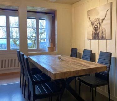 Schwarzenburg Apartment | Wohnen mit Blick auf Eiger - ehemaliges Bauernhaus - 2 Schlafzimmer