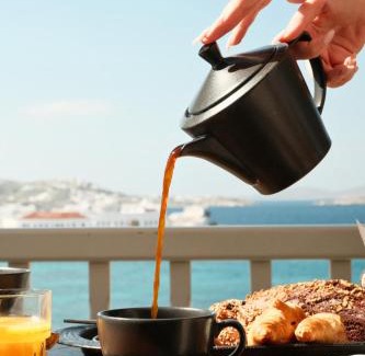 Mykonos Bed & Breakfast | Yalos Hotel Sunset view Mykonos town private rooms