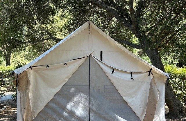 12x14 Cabin Tent. 4.5 miles to the Sequoia National park entrance.