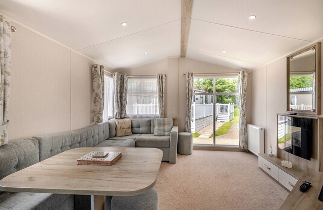 2018-2020: 12ft-wide caravan ideal for small families with one double and one twin.