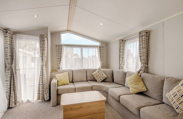 2018-2021: 12ft-wide caravan ideal for families with one double and two twin.