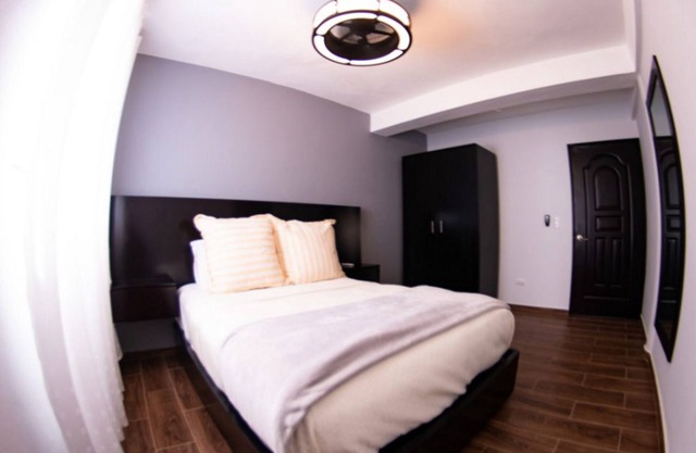 2BD condo on a quiet Cabarete surfing beach, good for 8 adults