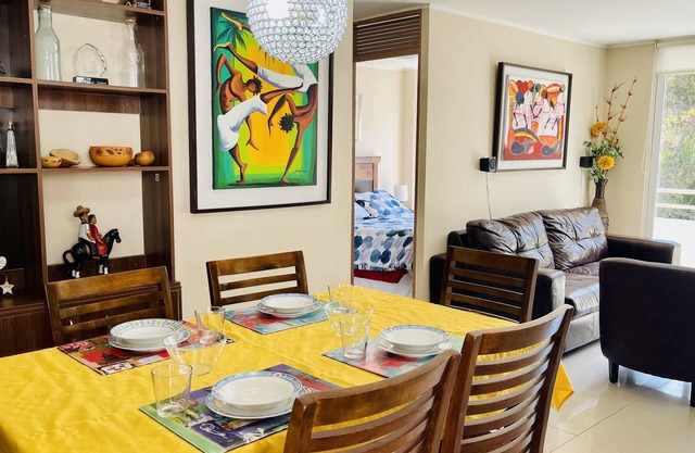2BR apt just 100 m from the beach