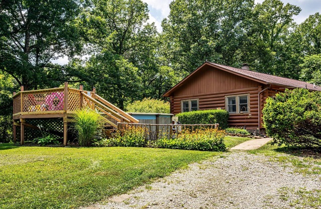 3BR, 2BA log cabin