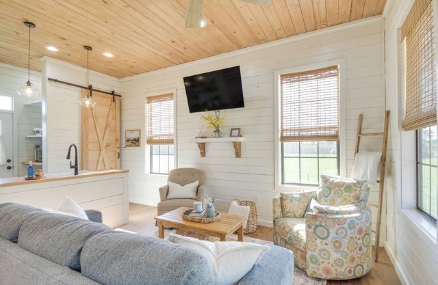 4-Acre Plot: Farmhouse-Chic Retreat in Forest!