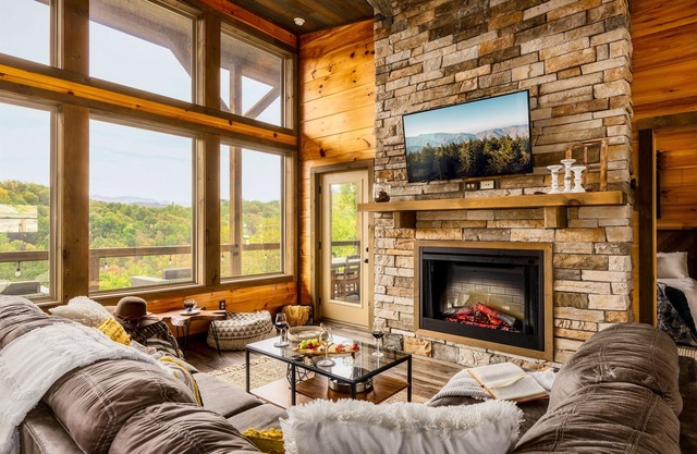 5* Cabin~View~Hot Tub~GmRm~FireTable~Xbox~Bears