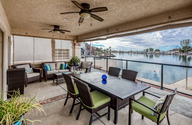 5 Star GORGEOUS RIVER FRONT HOME RIGHT ON THE WATER WITH DOCK! Parker Strip.