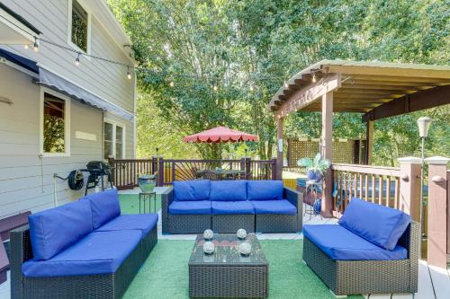 6 Mi to Stone Mountain Park Home with Deck!