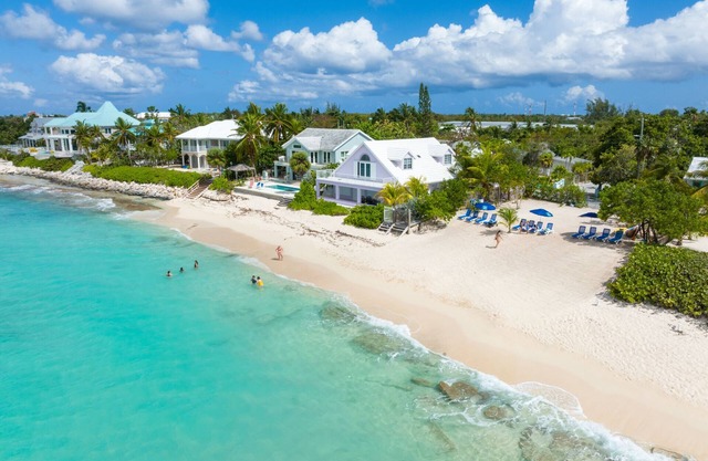 7 Mile Beach views from the Roof terrace. Luxury Condo with Private Beach Club