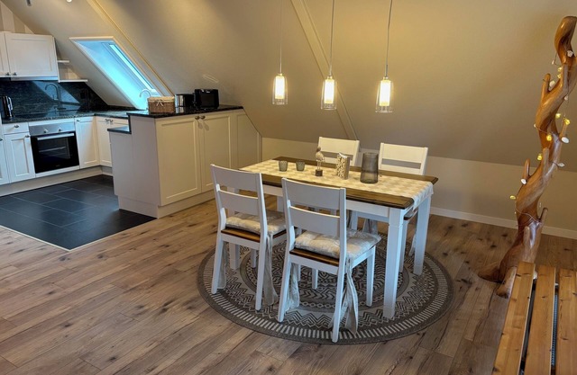 A fantastic apartment with a huge, covered balcony