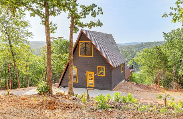 A-Frame Hardy Cabin w/Spring River Views!