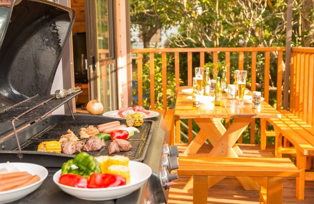 A log house in the wilderness of Onna village BBQ/Kunigami-gun Okinawa