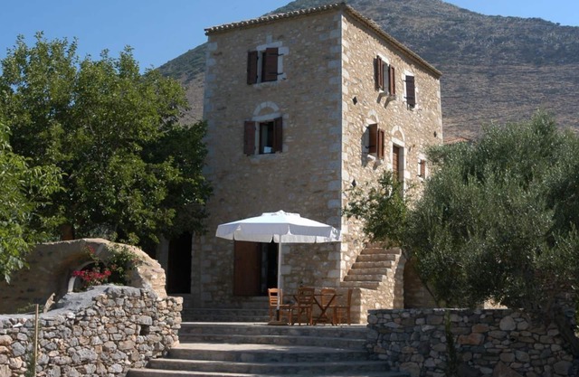 A medieval tower house with huge garden and amazing sea views.
