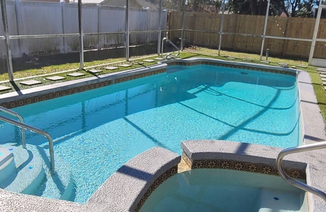 A newly renovated luxury single family home with a private pool