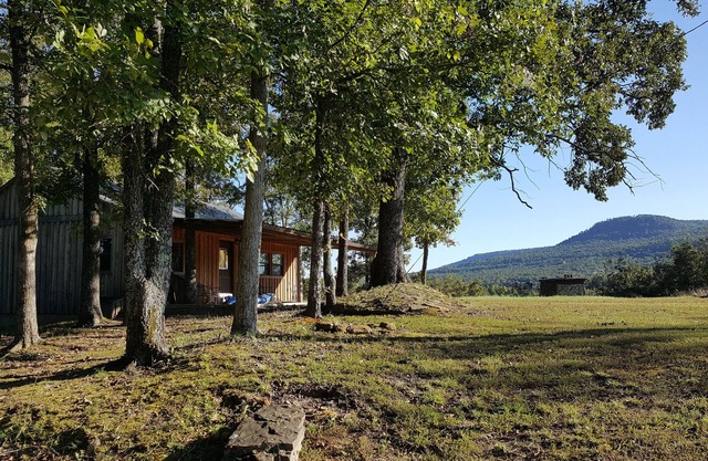 A secluded cabin on the Buffalo Nation River with beautiful views and wildlife.