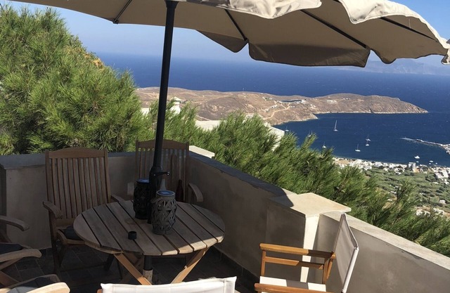 A typical cycladic house in the heart of Chora overseeing Serifos' harbor