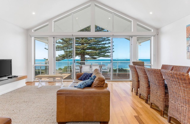 Absolute beachfront accommodation, perfect for families and large groups.