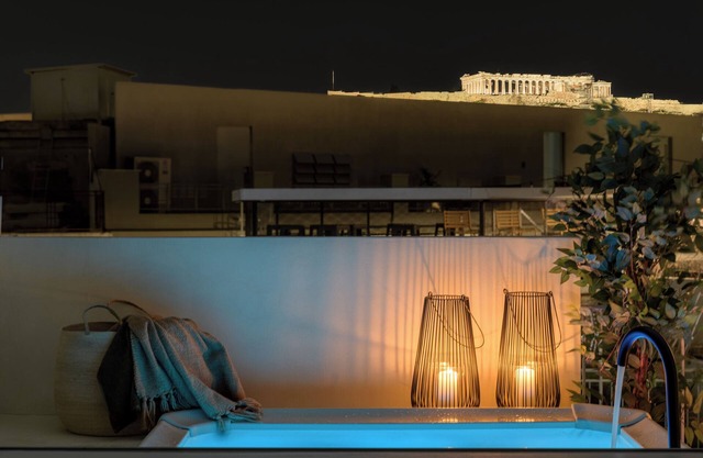 Acropolis View Retreat with 2 Private Plunge Pools
