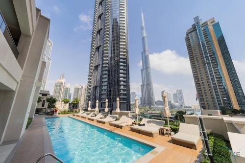 ACT ONE tower near apart Burj Khalifa,Dubai mall