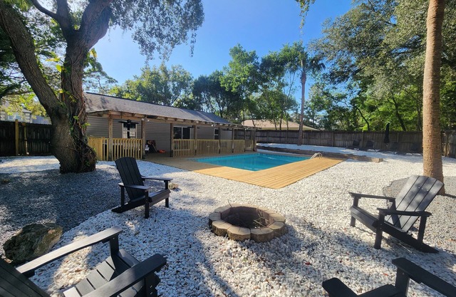 Adventure Coast Modern; 3/3 Pool w/Firepit and Outdoor Dining Area