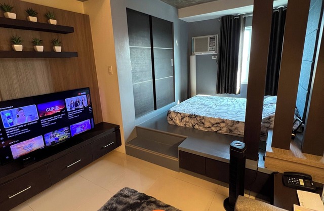 Aesthetic fully furnished 1-bedroom condo in Quezon City, beside SM North Edsa