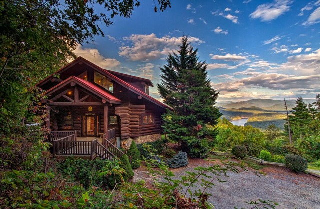 Ahh Time Flies at a mountain cabin with scenic view
