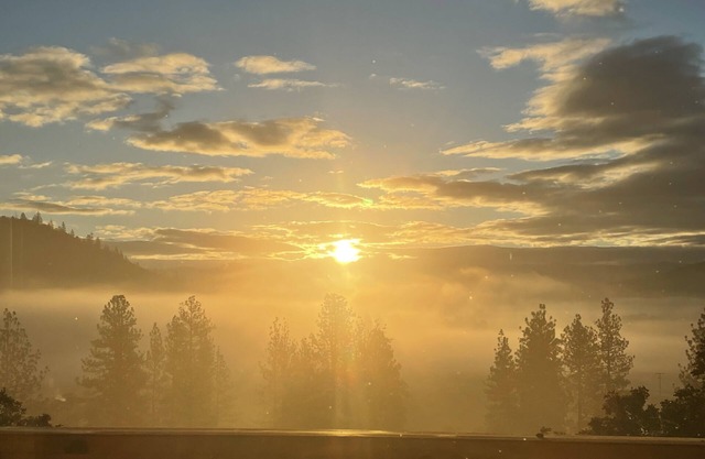 amazing views of the valley and the mountains