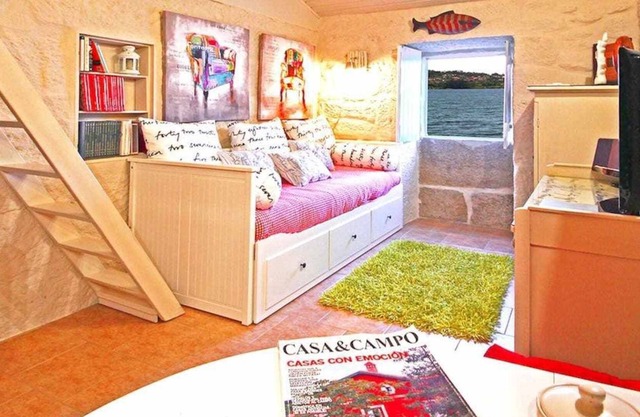 An old salt warehouse for the fishermen, now restored in a lovely holiday house.