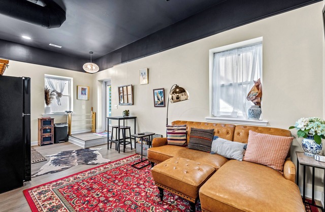 An upscale retreat across from the beach