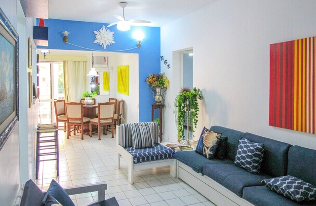 Apartamento a 70m da Praia de Pitangueiras/SP