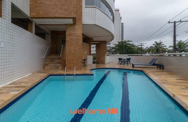Apartamento na Praia Grande de Frente para o Mar