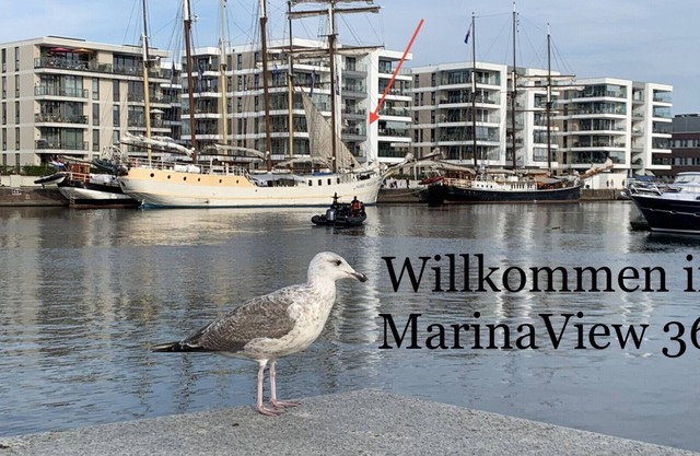 Apartment in perfect location directly at the marina, great view