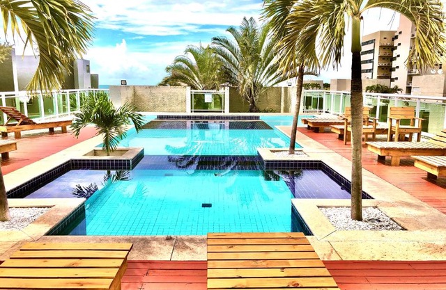 Apt em condomínio de luxo à beira mar de Jatiúca