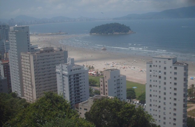 Apt fte beach with panoramic view, 2 bedrooms, Wi-Fi, Aparecida Beach (channel 5)