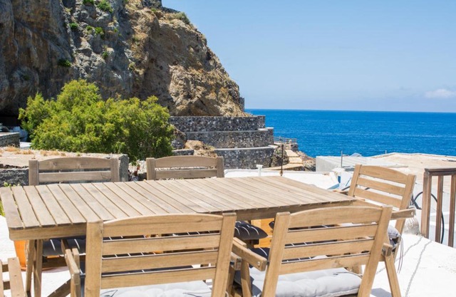 Art curators traditional home next to the sea