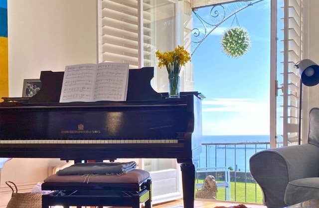 At present there are some exterior works being carried out with some minor obstructions to the view and some works to the exterior Mon-Friday between 9am-4pm daily on the top of the building.