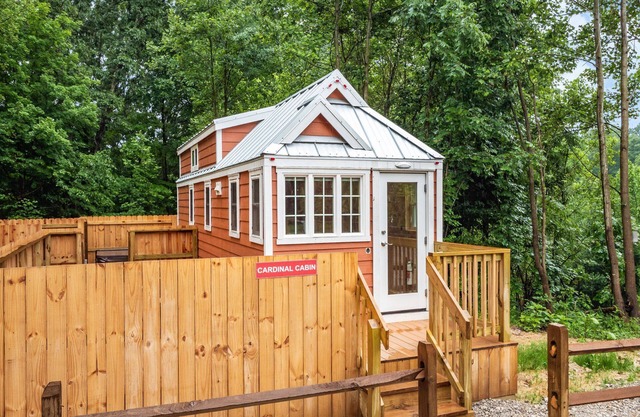 Back to Nature with Tiny Home Experience, treed 60 acres to hike on