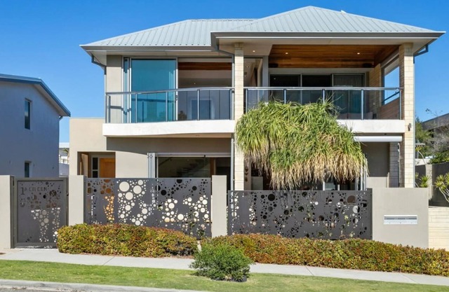 Balcony with sea views