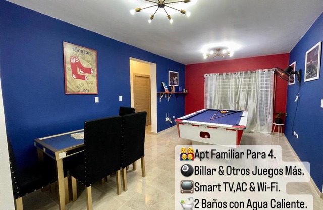 ,BDLuxury 2,Apartamento Familiar con Billar sala de JuEGos Wifii y parqueo privado