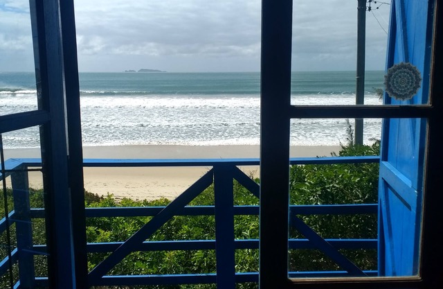 Beach house facing the sea