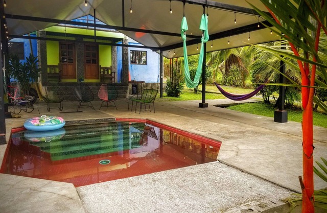 Beach house with a pool