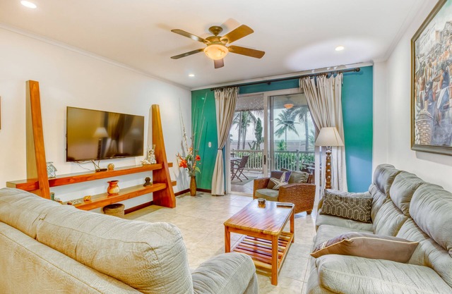 Beachfront Condo with Resort Pools and Gardens, and Ocean-View Balcony