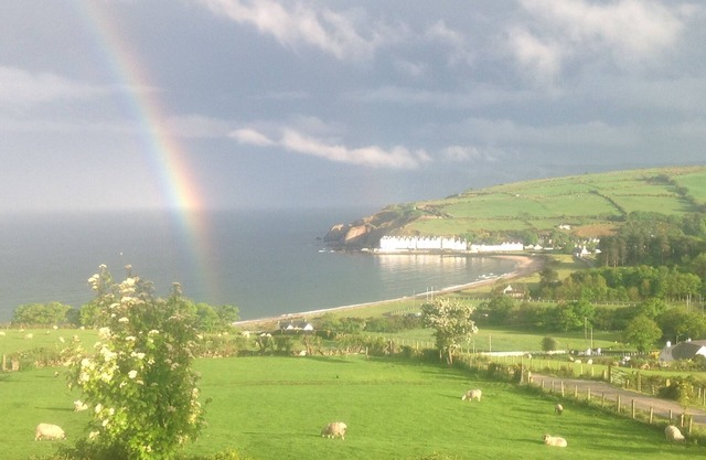 Beachview Cottage Co. Antrim blue door 4 bedrooms