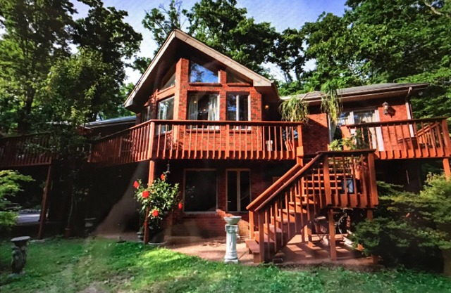 Beautiful 4 bedroom home in a wooded setting 10 acres. Tranquil and peaceful.