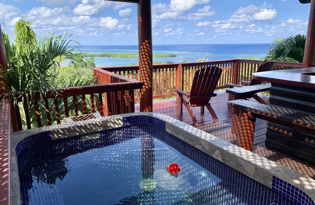 Beautiful Caribbean Hilltop Home Overlooking Turquoise Sea Close to Beaches